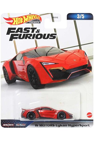 HOT WHEELS Premium Fast%furious W Motors Lykan Hypersport 3/5 Model Araba