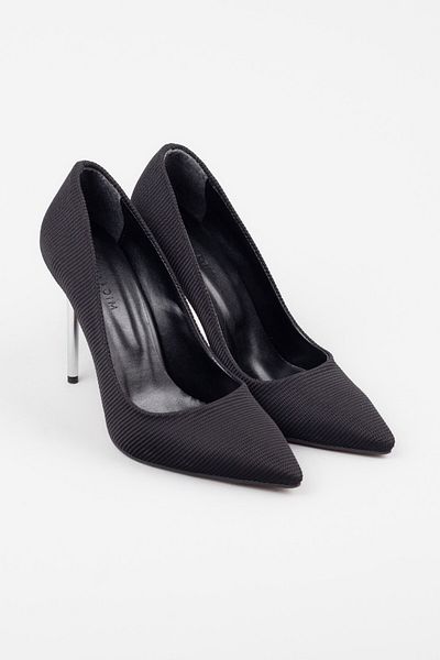 Adım Adım Thin Heeled Silver Heeled Stiletto
