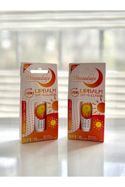 Nowadays LIP BALM Lip Protector SPF-15 Classic SET OF 4