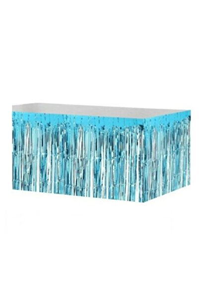 Bkmc تنورة طاولة زرقاء 70*300 سم