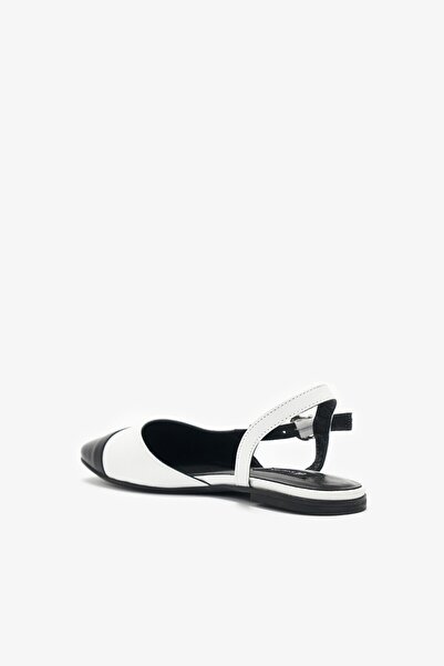 Louis Cardy Carole White Genuine Leather Women's Ballerinas