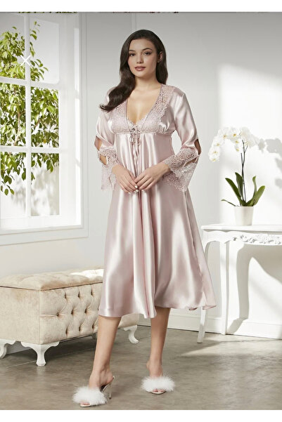 Özel Tasarım Pierre cardin 6 lı saten gecelik seti