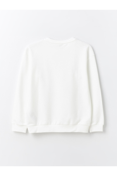 LC Waikiki Crew Neck – dívčí mikina s dlouhým rukávem s potiskem