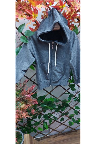 TARZ STİL Boy's Hooded Cardigan Jacket