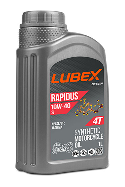 Lubex Rapidus S 10w/40 1 Lt - 4 Zamanlı Motosiklet Yağı