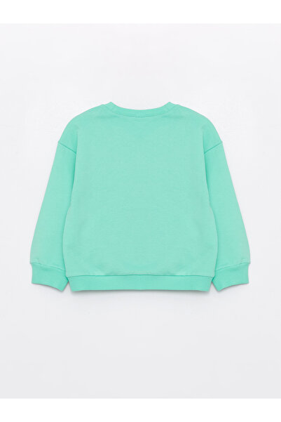 LC Waikiki Crew nyakú, hosszú ujjú pulóver és melegítőnadrág szett kislányoknak - 2 darabos készlet