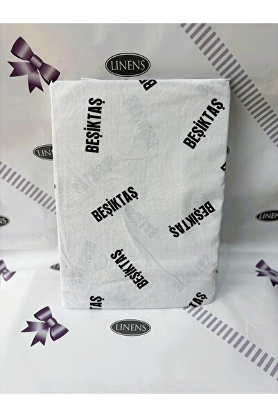Taç Outlet Beşiktaş Cotton Licensed Single Bed Sheet 100x200 Cm