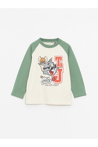 LC Waikiki Crew Neck Bugs Nyuszi nyomott kisfiú póló és melegítőnadrág 2 részes készlet