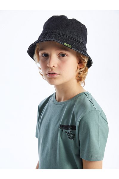 LC Waikiki Jungen – Kurzarm-T-Shirt mit Rundhalsausschnitt und Aufdruck