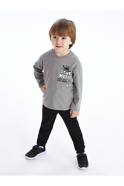 LC Waikiki Lcw Crew Neck Long Sleeve Baby Boy T-Shirt