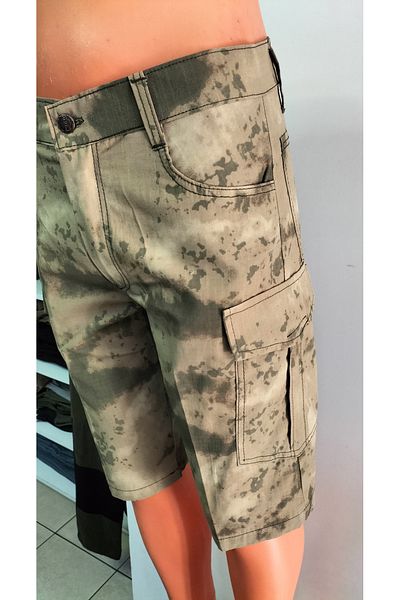 BeyzDenim Μοτίβο παραλλαγής κάτω από το γόνατο Σορτς Capri Pants Αδιάβροχο