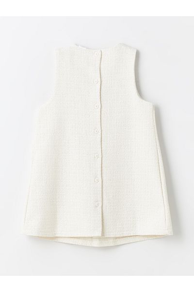 LC Waikiki Crew Neck Sleeveless Dress for Baby Girl