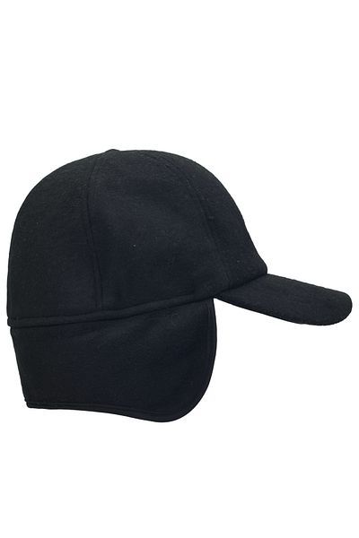 şapkadan Winter Cap Black Fleece Hunting Hat with Earmuffs