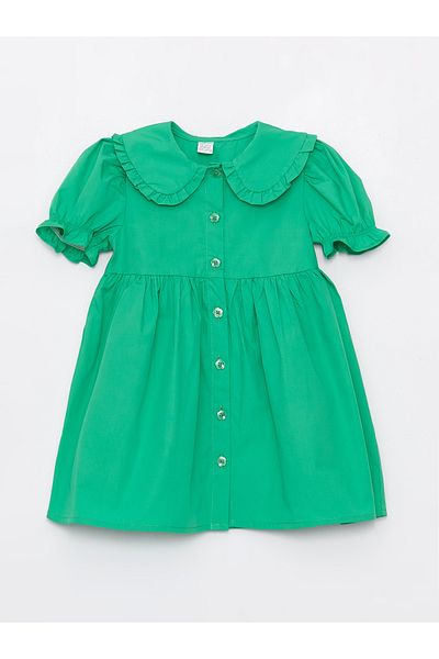 LC Waikiki LCW baby Baby Collar Short Sleeve Baby Girl Dress