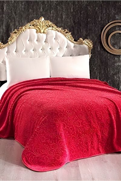Göksal Suvari Mink Sense Red Double Luxury Blanket