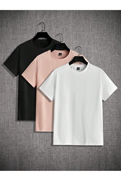 DAXİS Sportwear Company 3-Piece Unisex Oversize T-shirt