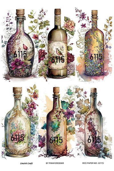 LİNEART Lineart Brass Decopage Paper No:6115 29X42Cm