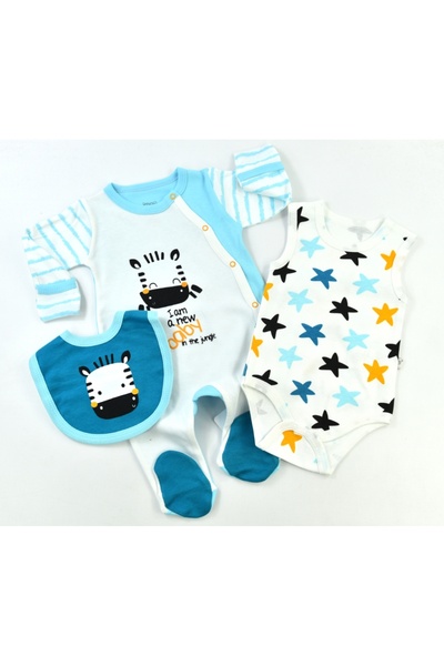 Bebelove CUTE ZEBRA MEN'S SET OF 3 WITH GLOVES AND JUMPSUIT
