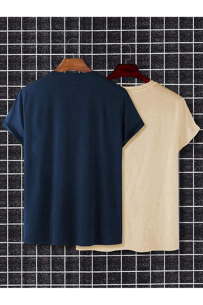 DAXİS Sportwear Company Πακέτο με 2 ανδρικά μπλουζάκια Oversize