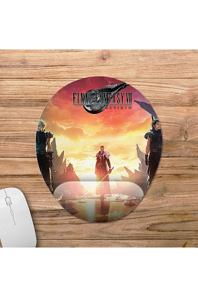 Pixxa لوحة ماوس مدعومة للمعصم من Final Fantasy 7 Rebirth - موديل بيضاوي واحد