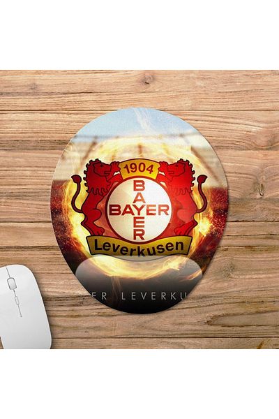 Pixxa نموذج لوحة الماوس Bayer Leverkusen 3 البيضاوية مع دعم المعصم