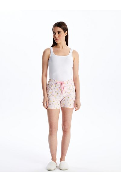 LC Waikiki Patterned Women's Shorts Pajama Bottom with Elastic Waist