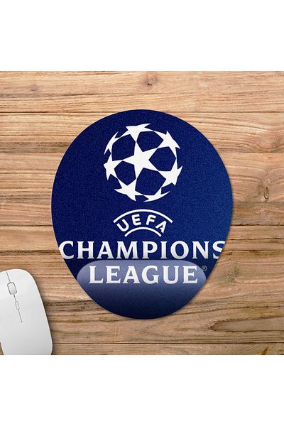 Pixxa Champions League Mousepad with Wrist Support - Champions League 2 Oval Model