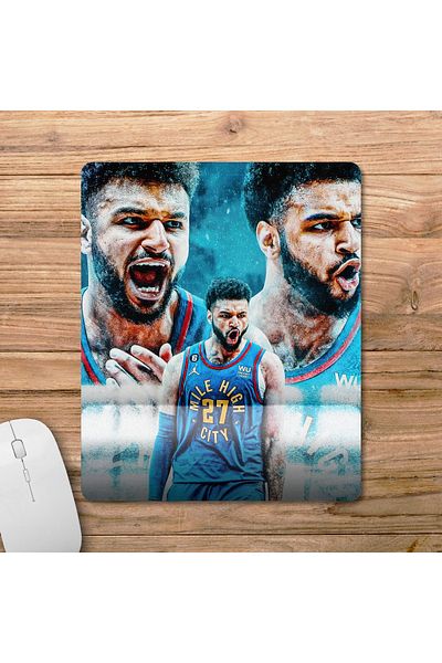 Pixxa لوحة ماوس لدعم المعصم من Denver Nuggets Jamal Murray NBA - 3