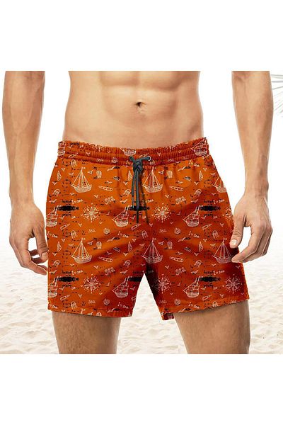 Nordbron Nbs049c - Sailboat Sea Shorts