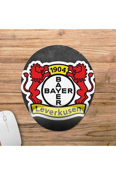Pixxa نموذج لوحة الماوس Bayer Leverkusen 4 البيضاوية مع دعم المعصم