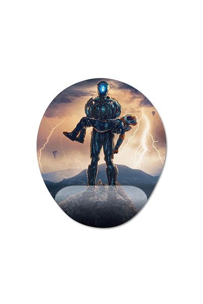 Pixxa لوحة ماوس مدعومة للمعصم من Lost in Space - موديل 1 بيضاوي