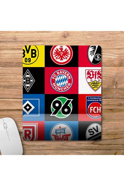 Pixxa لوحة ماوس لدعم المعصم من الدوري الألماني لكرة القدم من Bundesliga - 1