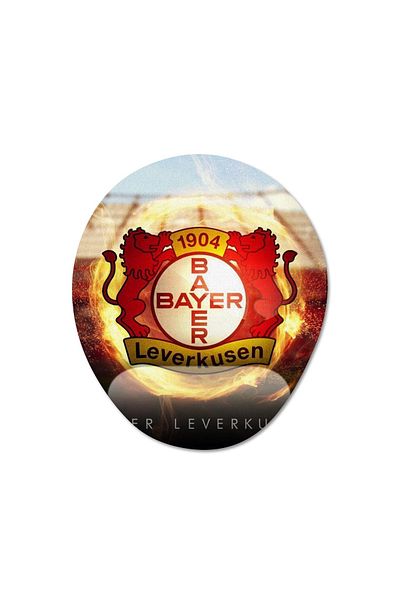 Pixxa نموذج لوحة الماوس Bayer Leverkusen 3 البيضاوية مع دعم المعصم