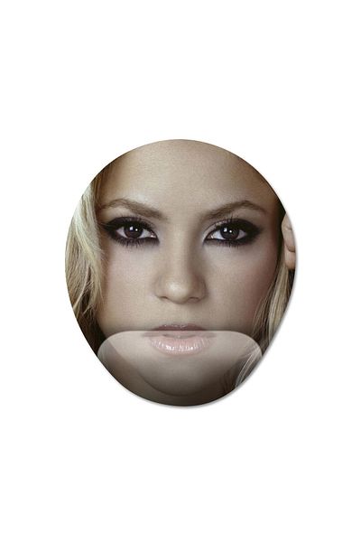 Pixxa لوحة ماوس مع مسند للمعصم من شاكيرا - موديل 1 بيضاوي