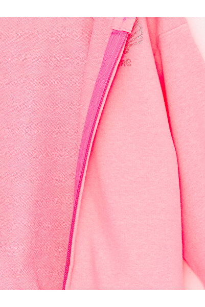 LC Waikiki Φούτερ με μακρυμάνικη κουκούλα με φερμουάρ για κοριτσάκι