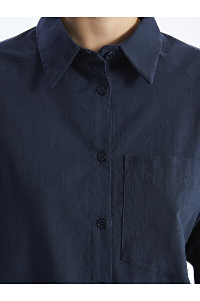 LC Waikiki Düz Uzun Kollu Oversize Kadın Gömlek Tunik