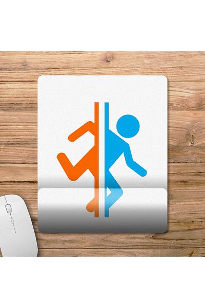 Pixxa لوحة ماوس للكاحل من Portal 2 - موديل 4