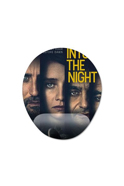 Pixxa موديل لوحة ماوس بيضاوية واحدة تدعم المعصم من Into the Night