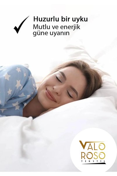 Valoroso Tekstil Nevresim Takımı Çift Kişilik Lastikli Çarşaflı
