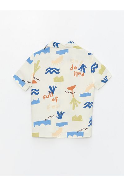 LC Waikiki Short Sleeve Printed Baby Boy Shirt