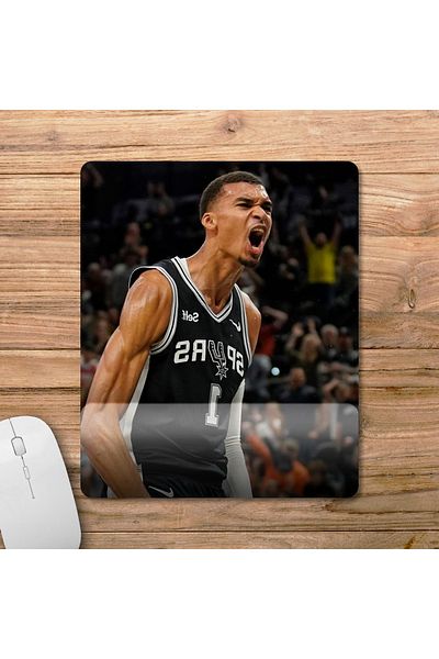 Pixxa فيكتور Wembanyama - موديل لوحة الماوس لدعم المعصم NBA - 1