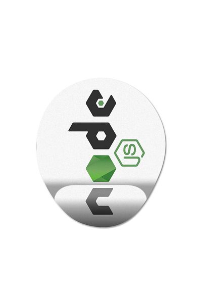 Pixxa Node Js - 1 نموذج لوحة ماوس بيضاوية لمساعدة المعصم