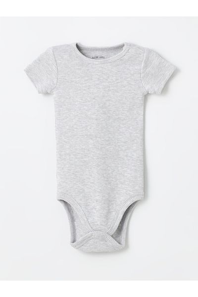 LC Waikiki Crew Neck Snap Body for Baby Boy - Pack of 2