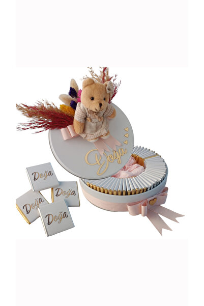 Frig Çikolata Belçika Çikolatası 70 Adet Madlen Kız Bebek Çikolatası Ayıcıklı...