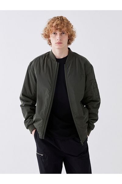 LC Waikiki Pánský bomber kabát s pohodlným střihem College Collar