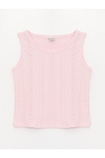 LC Waikiki Crew Neck Scallop Detailed Girl's Athlete