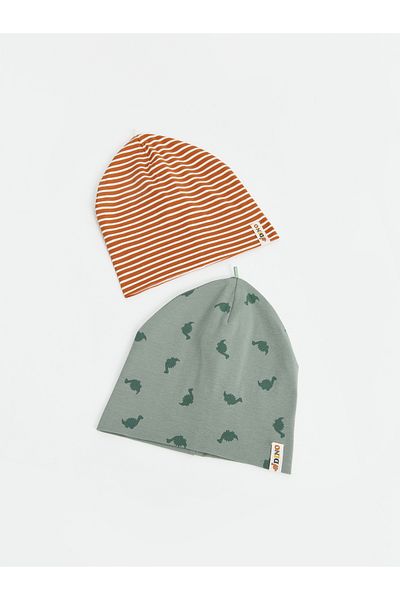LC Waikiki Printed Baby Boy Beret 2-Piece