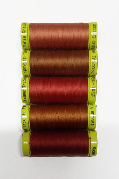 Ören Bayan Koton Dikiş Ipliği 5 Farklı Renk 5x150 Metre Set 2