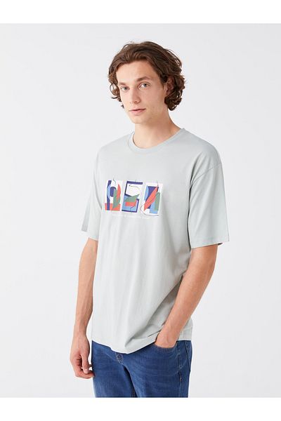 LC Waikiki Tricou cu imprimeu pentru bărbați - decolteu, mânecă scurtă