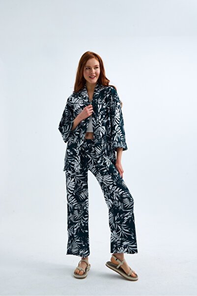 MOONBULL Set kimono cu model pentru damă